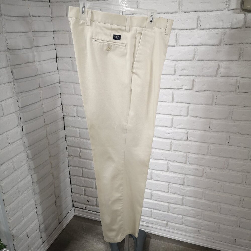 Dockers' Individual Fit Waistband Men's Size 36/32 Flat Front Straight Leg Pants